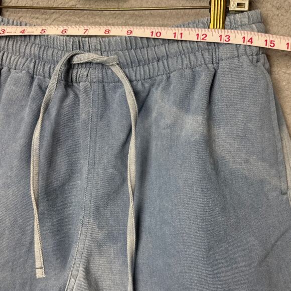 One Teaspoon Denim Boxer Shorts Blue Fade Worn In Look Size S NWT Relaxed Style - Picture 3 of 10